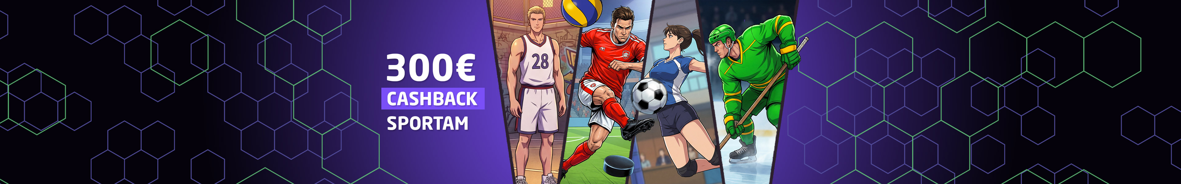 300 € cashback sportam