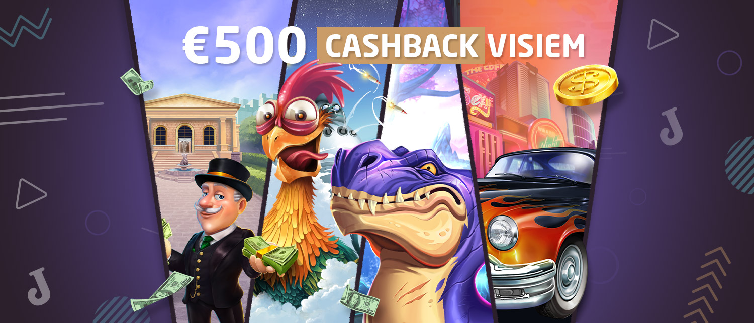 500 EUR Cashback visiem
